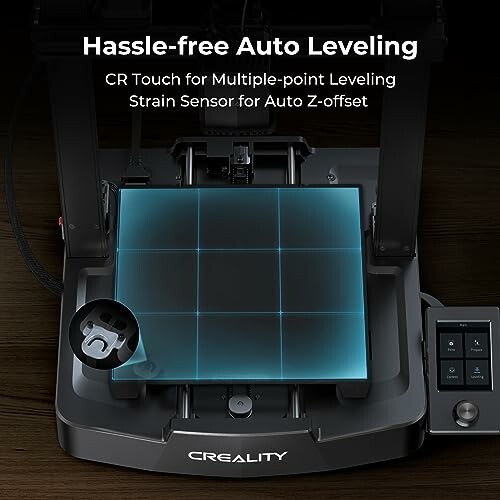 3D printer with hassle-free auto leveling feature and CR Touch sensor.